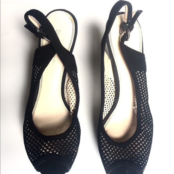 Enzo Angiolini high heels black open toe sandals - Picture 5 of 12